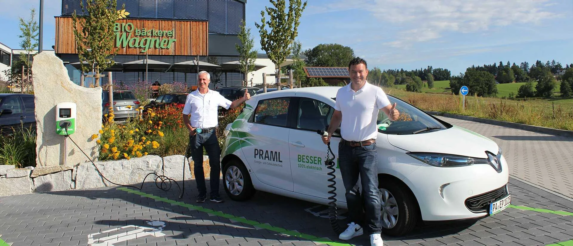 E-Mobilität Bio Bäckerei Wagner - Referenz und Beispiel Multigewerk PRAML Passau