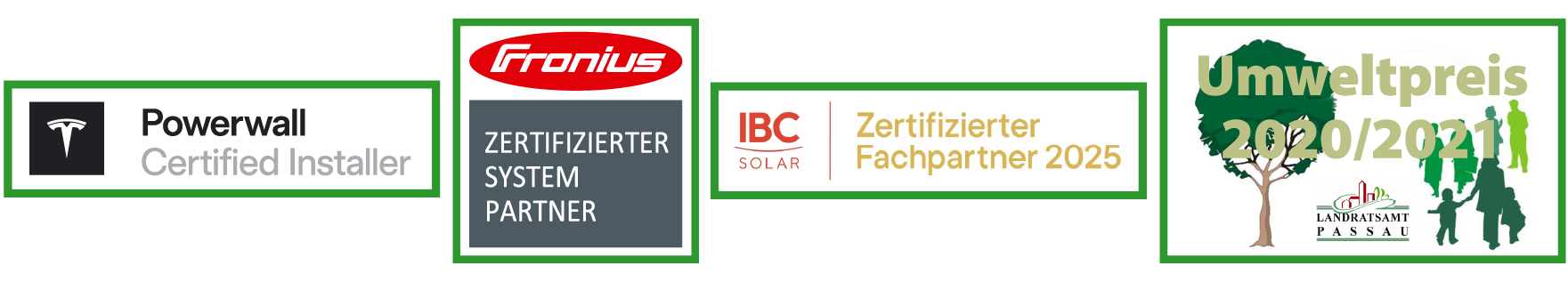 Siegelleiste Zertifizierungen Unsere Zertifizierungen